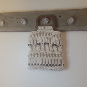 NWOT Straw Studios Cream Woven Bag
